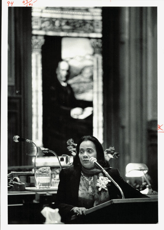 Coretta Scott King in Colorado State House (1985) (oversize) Civil Rights Colorado Coretta Scott King oversize