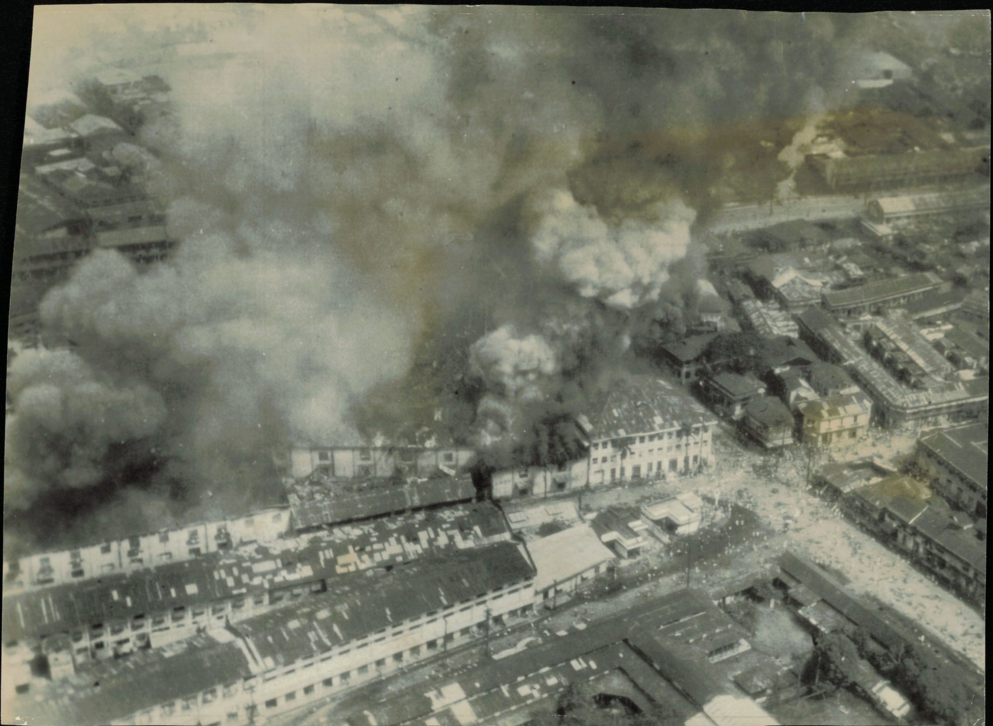 Aerial Photos of Pacific Theater WWII (1945) (11 Vintage Oversized Photos) Air Force Bomb bombing bombs Japan Military oversize Oversized WW2 WWII