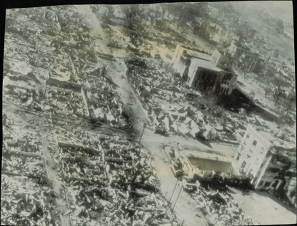 Aerial Photos of Pacific Theater WWII (1945) (11 Vintage Oversized Photos) Air Force Bomb bombing bombs Japan Military oversize Oversized WW2 WWII