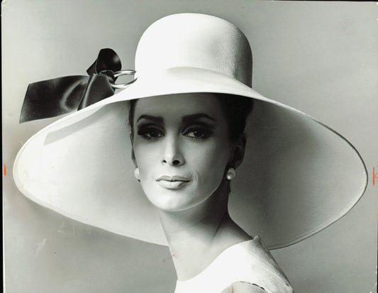 Headwear Fashion Collection (1960s) (4 Vintage Oversize Prints) 1960s Fashion