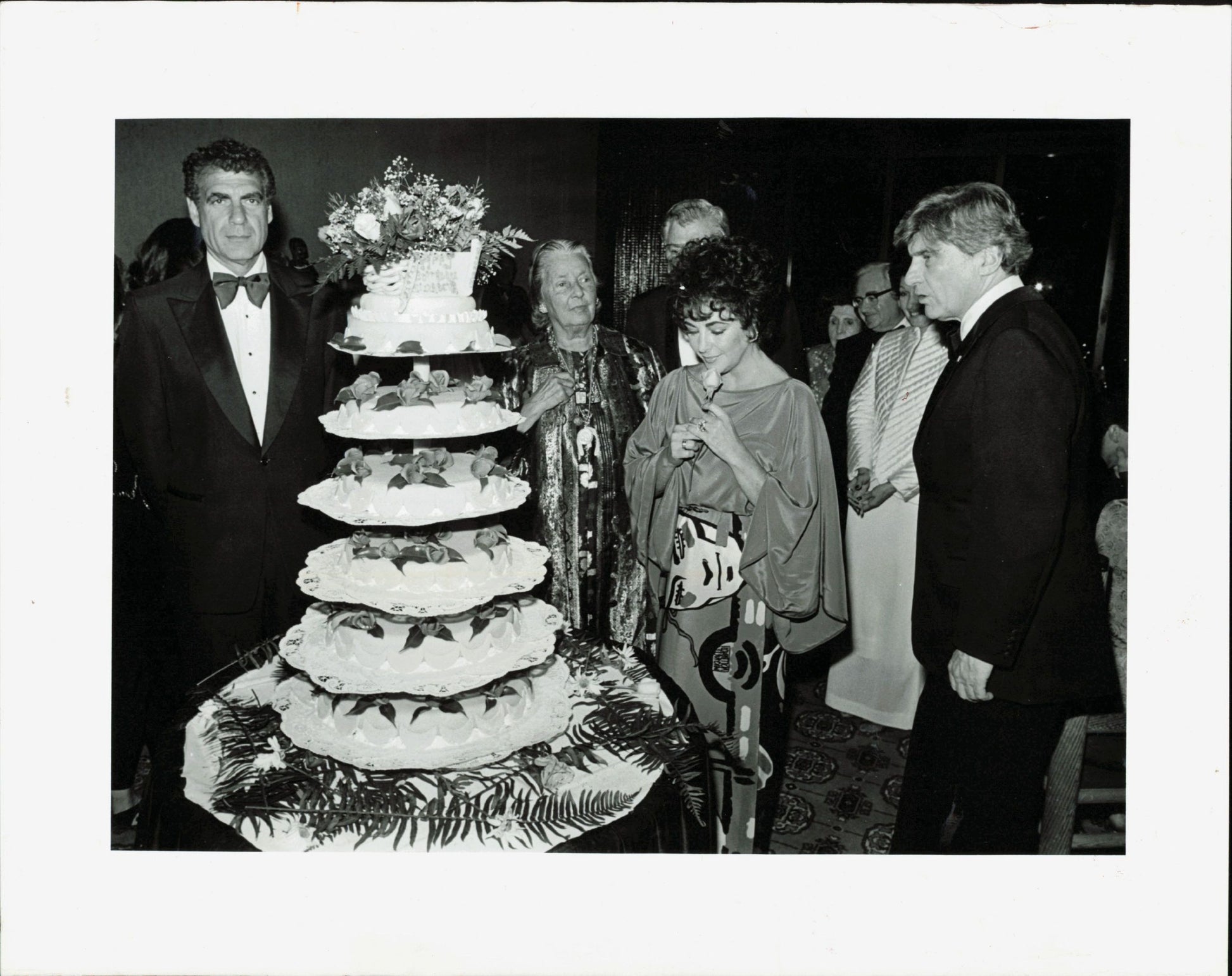 Elizabeth Taylor on Opening Night of "The Little Foxes" (1981) (oversize) Elizabeth Taylor Hollywood oversize Photographer Stamped