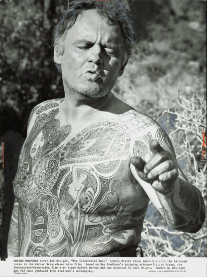 Rod Steiger in "The Illustrated Man" Collection (2 Vintage Prints) Art Fashion Film Hollywood Tattoo