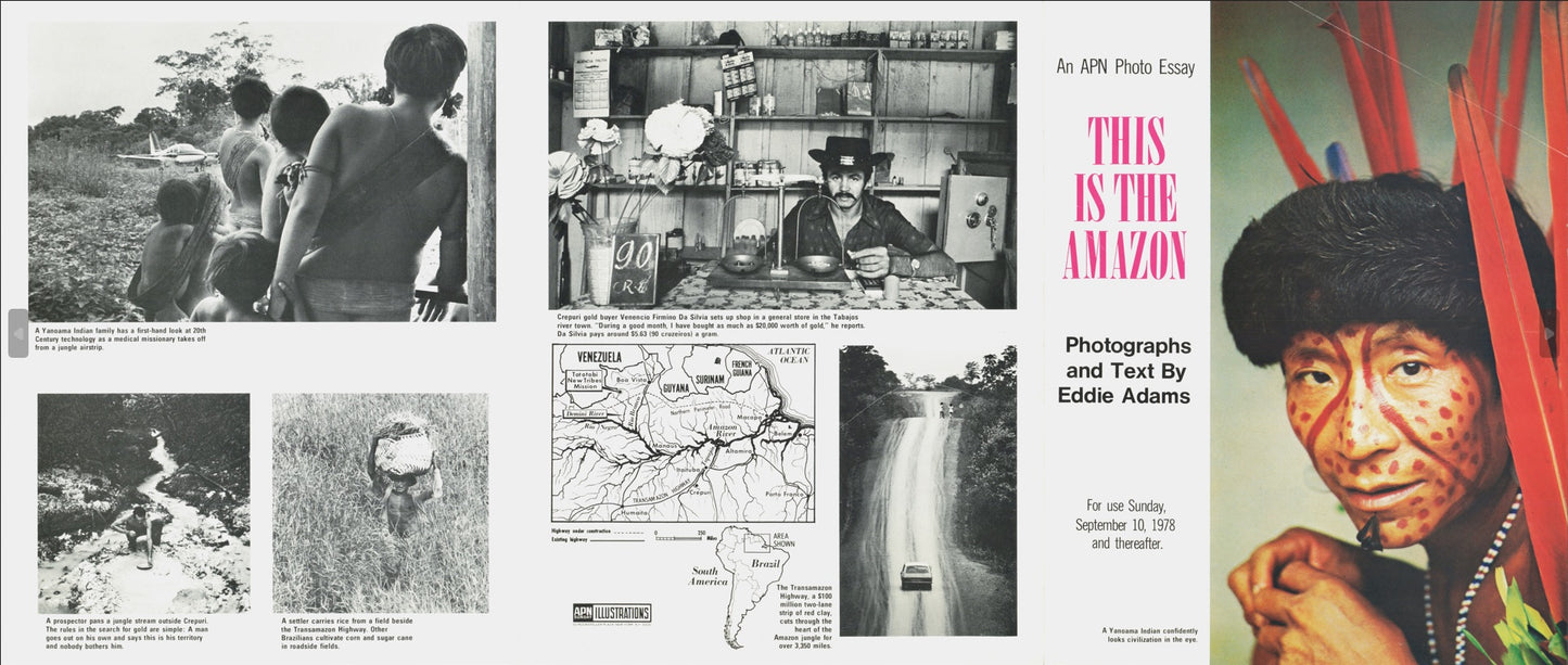 This is the Amazon | Eddie Adams (1981) (9 oversize prints + pamphlet)