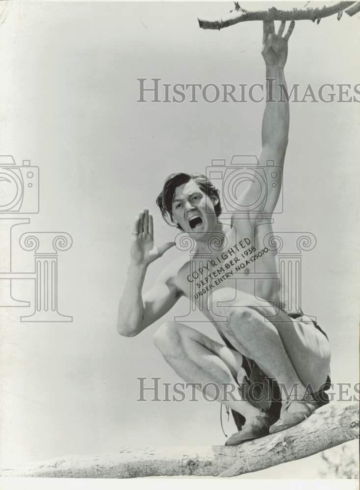 Johnny Weissmuller Press Photo Actor Hollywood Johnny Weissmuller Photographer Stamped Swimming Tarzan