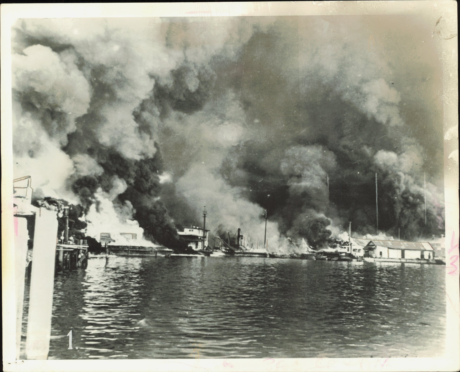 Cavite Navy Yard Bombing (1941) Cavite Military Navy Philippines WWII