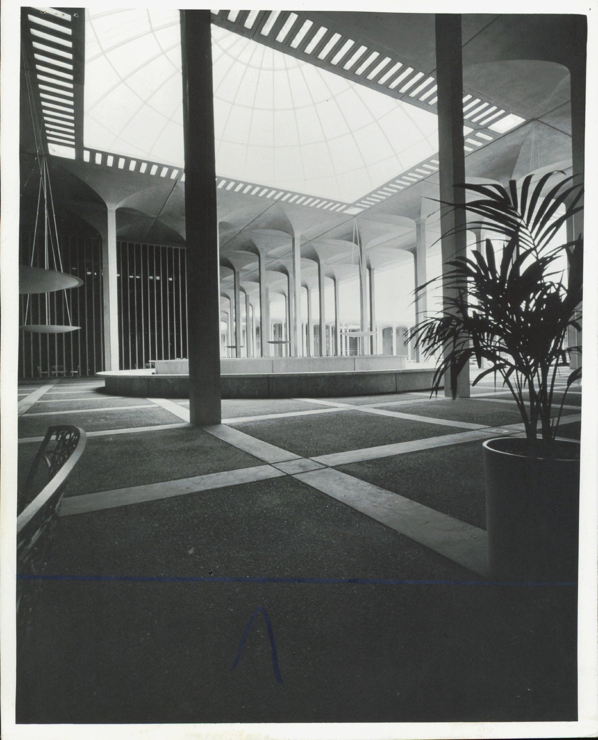 Edward Durell Stone Architecture (1968) (5 vintage photographs) Architecture Edward Durell Stone Embassy India New York New York City NYC