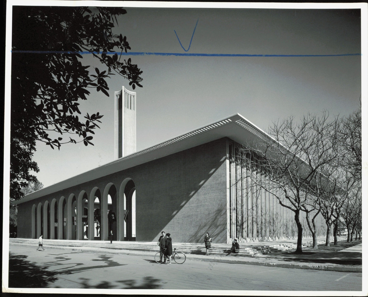 Edward Durell Stone Architecture (1968) (5 vintage photographs) Architecture Edward Durell Stone Embassy India New York New York City NYC