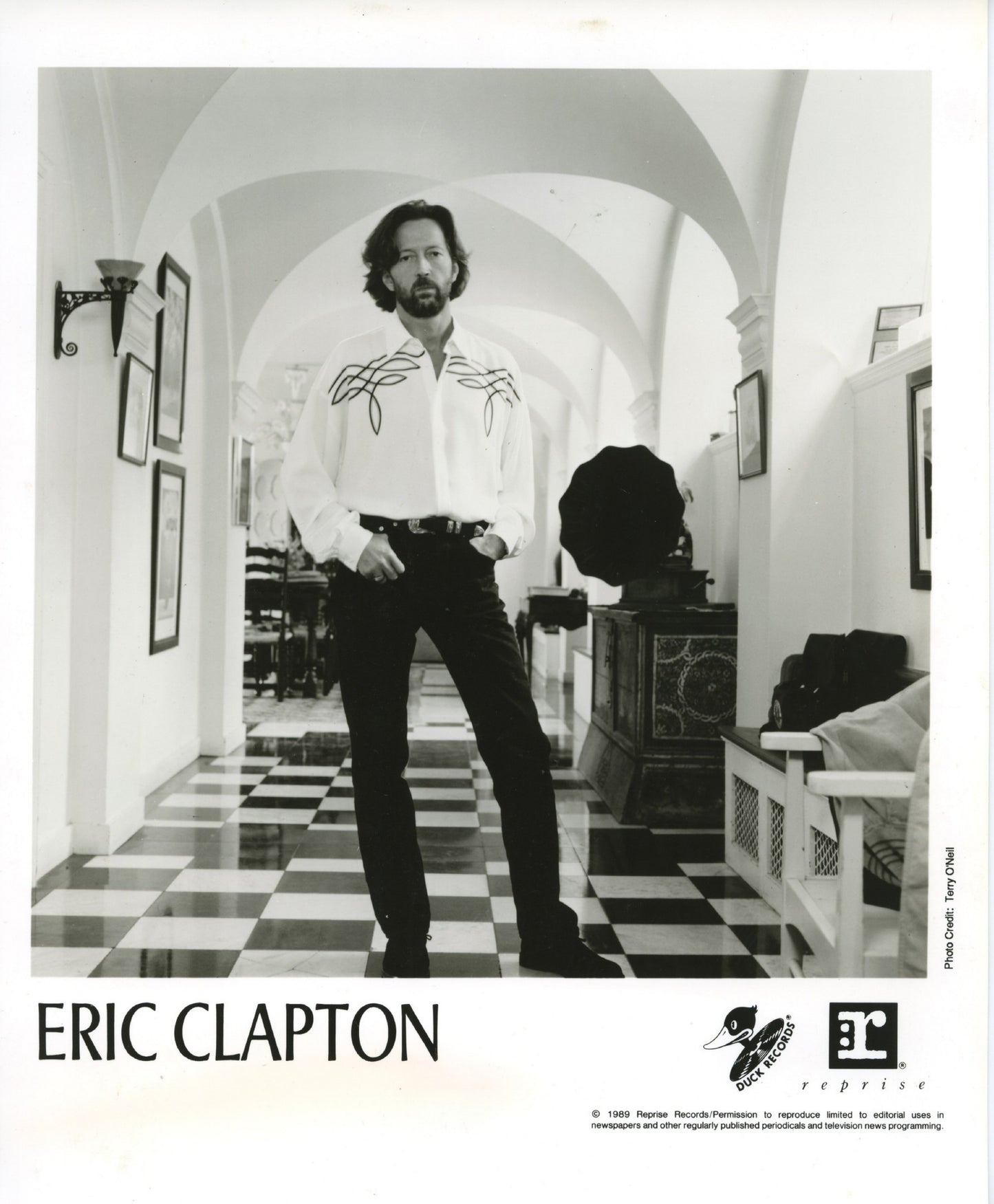 Eric Clapton Press Photographs (6 vintage photographs) Eric Clapton Frank Zappa Jimi Hendrix Music Roger McGuinn