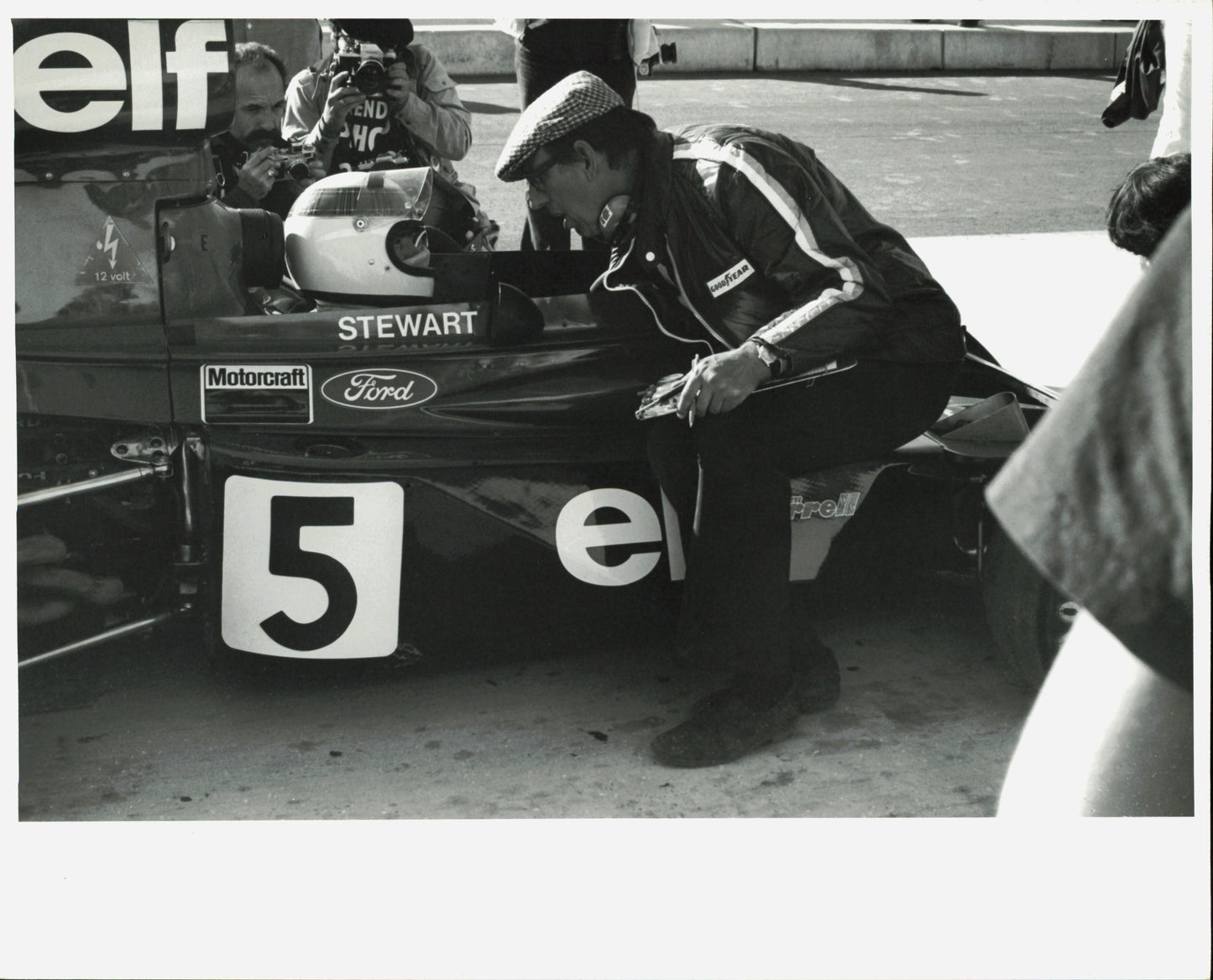 Jackie Stewart Collection | by Kevin Fitzgerald (6 Vintage Prints) F1 Formula 1 Jackie Stewart Oscar Abolafia Photographer Stamped Sports