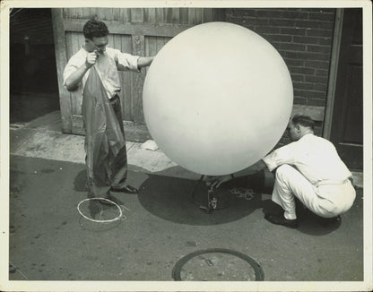 Weather Science Collection (1929-1957) (6 Vintage Prints) balloon Science weather