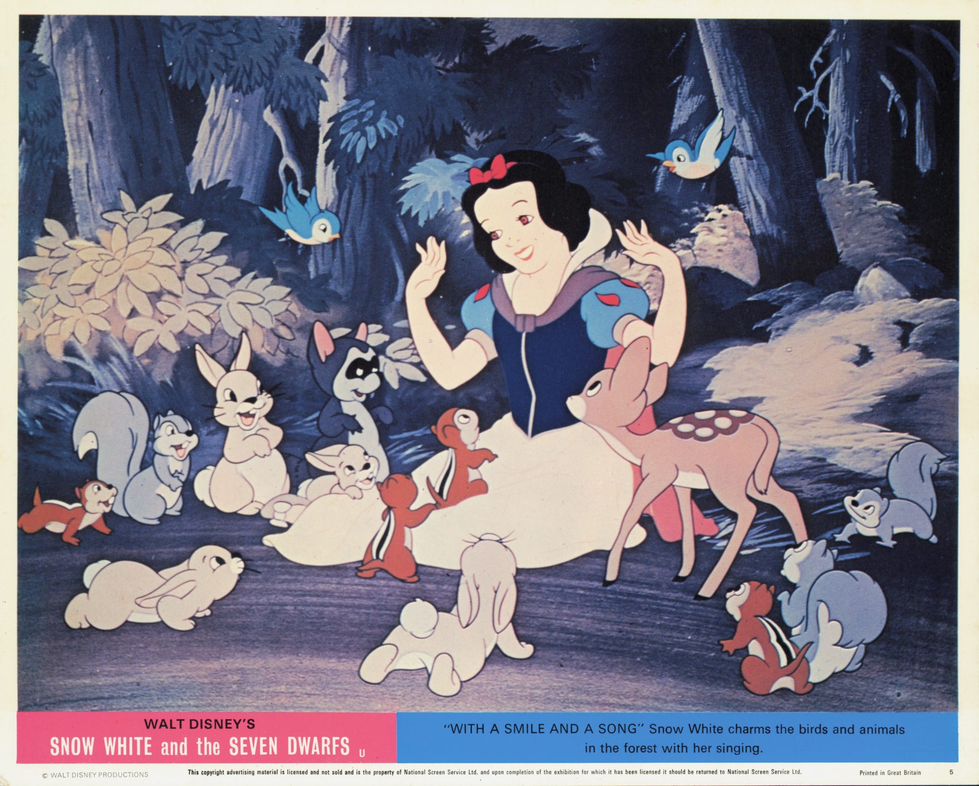 Snow White and the Seven Dwarfs (1937) Studio Photos (6 vintage prints) Animation Disney Film Movies Walt Disney