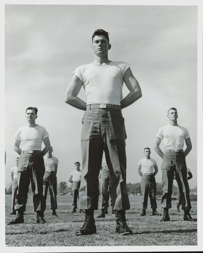 Faces of the US Military (1940's) (22 vintage prints) Coast Guard Marines Military