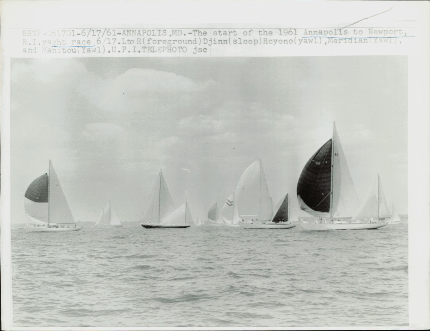 Yachting/Sailing Collection (1950's-60's) (6 vintage prints) Naval Racing Sailing