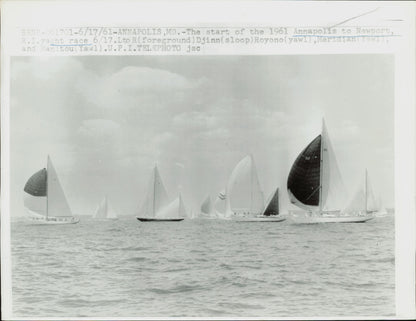 Yachting/Sailing Collection (1950's-60's) (6 vintage prints) Naval Racing Sailing