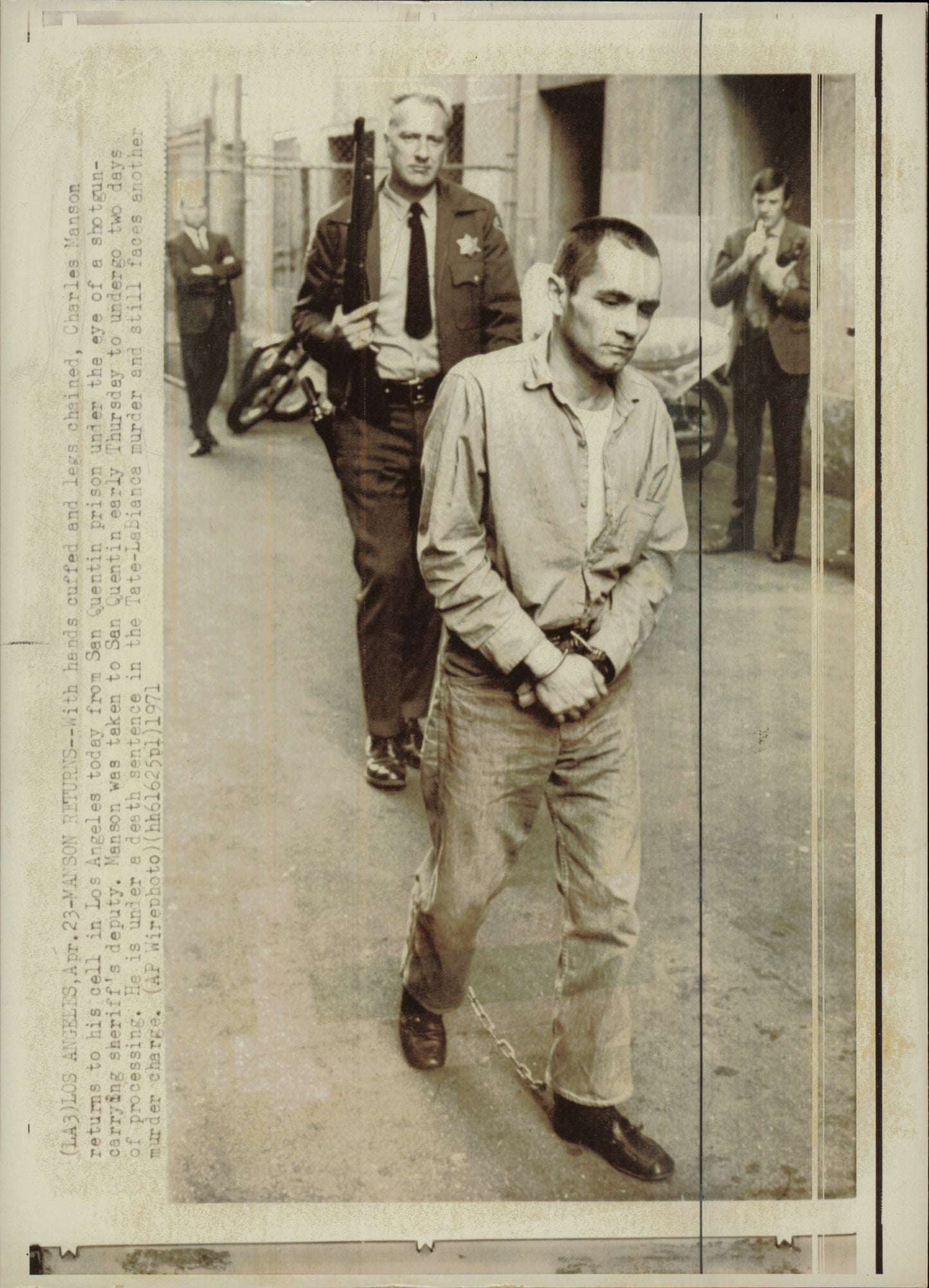 Large Charles Manson Press Photo File (135 vintage prints) Courtroom Crime murder Trial