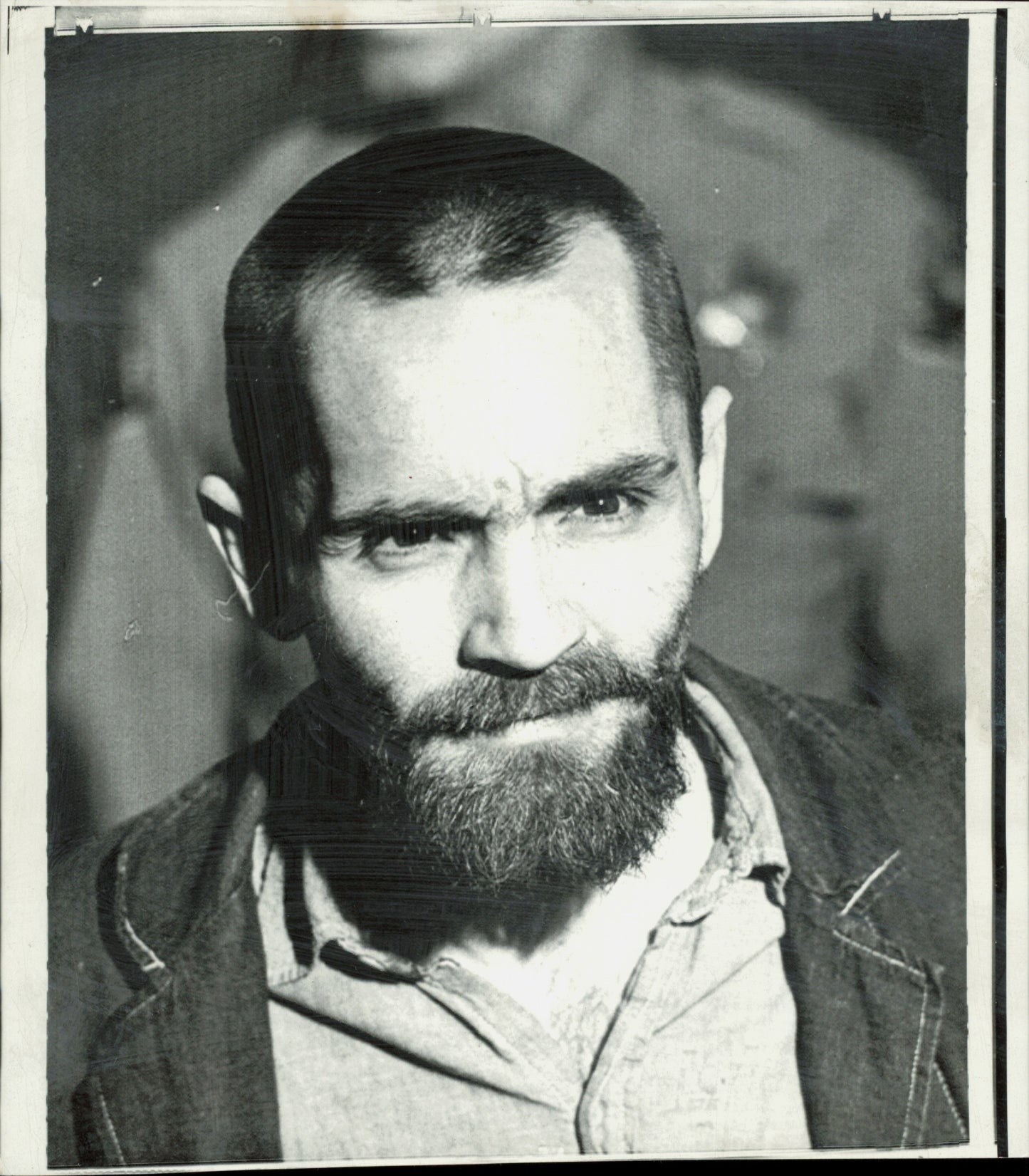 Large Charles Manson Press Photo File (135 vintage prints) Courtroom Crime murder Trial