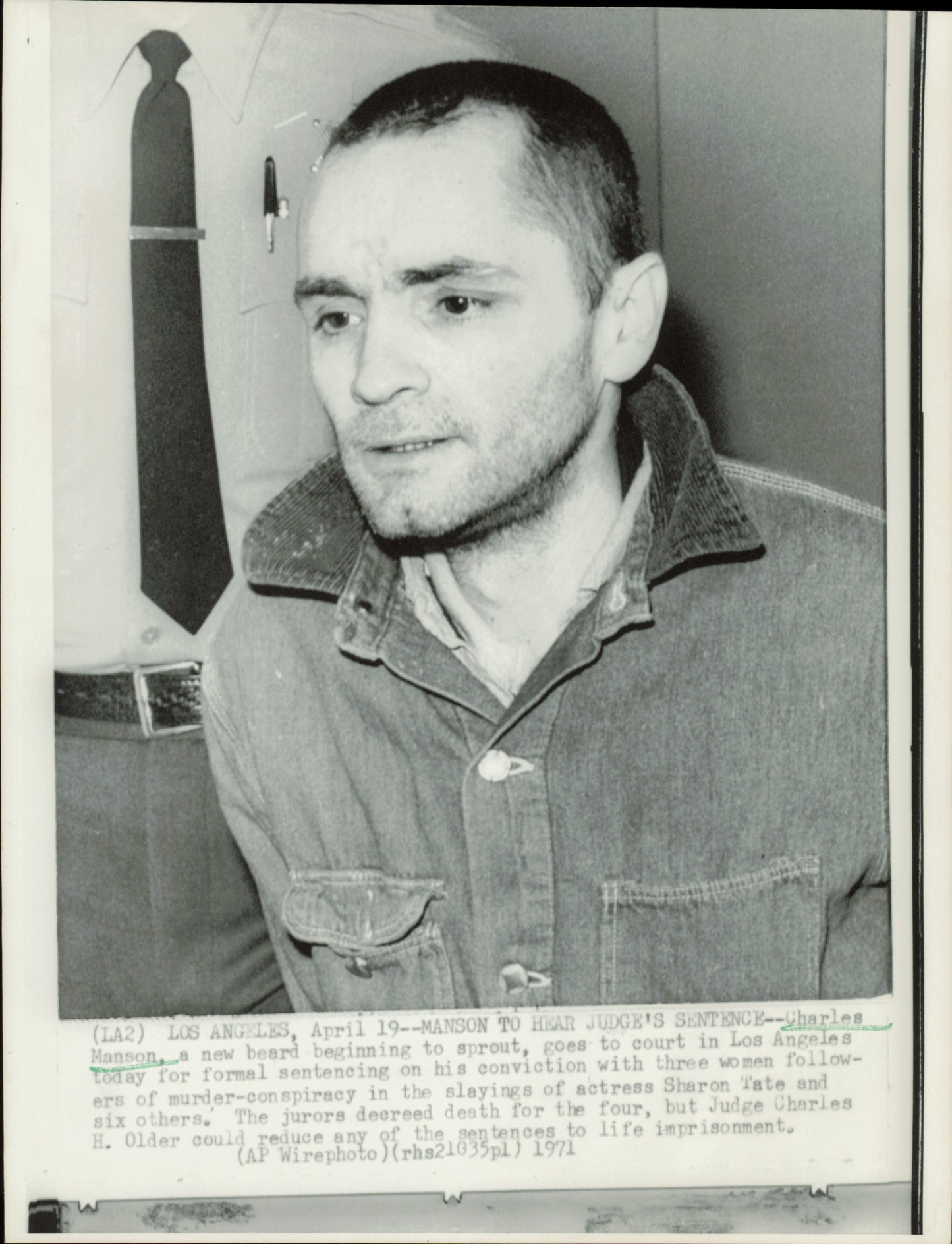 Large Charles Manson Press Photo File (135 vintage prints) Courtroom Crime murder Trial