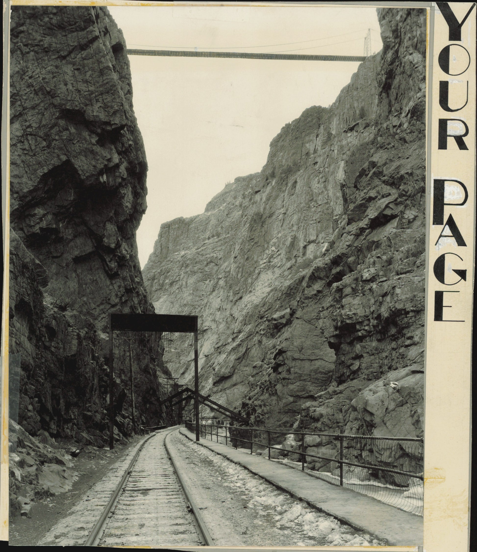 Royal Gorge Pairing (1930 & 1941) (2 vintage prints) Industrial Nature