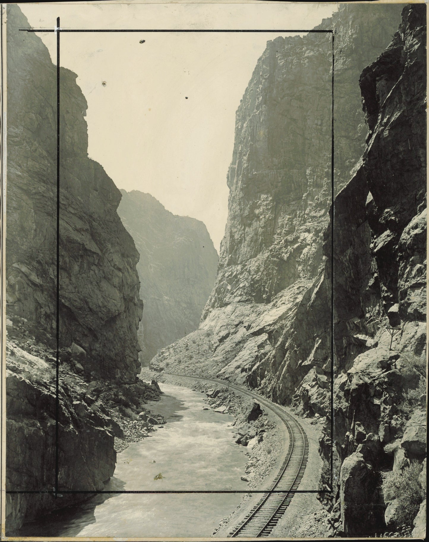 Royal Gorge Pairing (1930 & 1941) (2 vintage prints) Industrial Nature