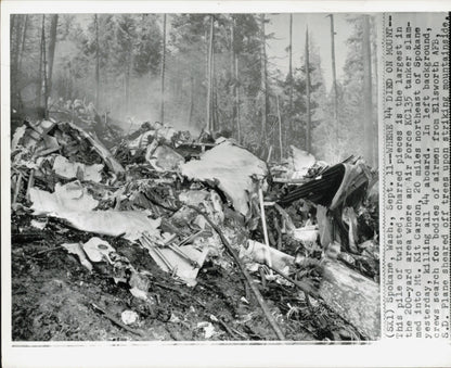 Washington State Aviation Accident collection (1948-1969) (37 vintage prints)