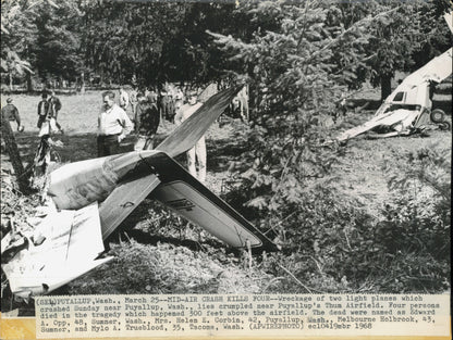 Washington State Aviation Accident collection (1948-1969) (37 vintage prints)