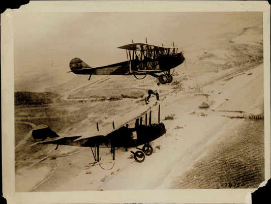 Early Biplane Stunt Image