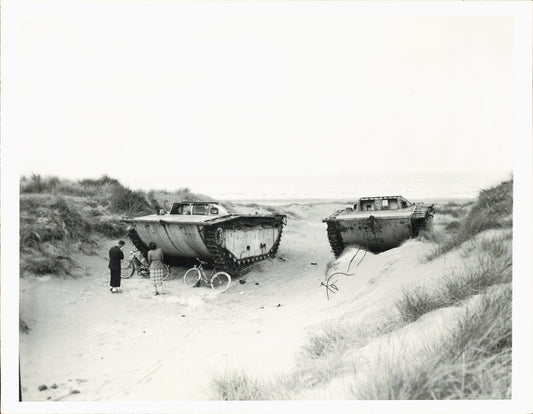 Tanks on Normandy Beach | 10th Anniversary of DDay (1954)