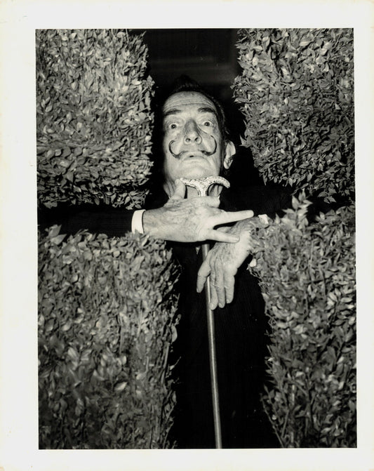 Salvador Dali - Oscar Abolafia (c. 1967) Art Oscar Abolafia Photograph Photographer Stamped Salvador Dali Silver-Gelatin Print Vintage